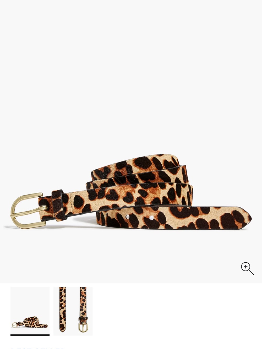 J. CREW Factory Calf Hair Belt